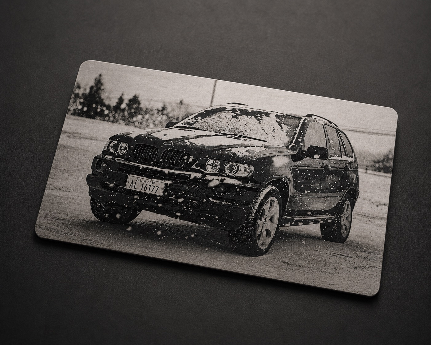 Metallkort med valfri bild